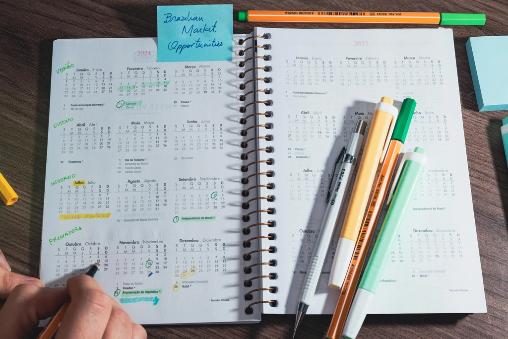 2025 Brazilian Marketing Calendar with holidays and celebrations ecommerce