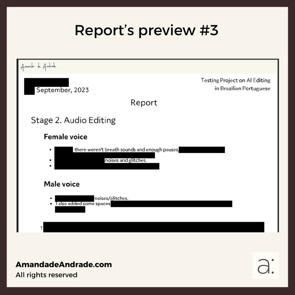 Report's preview #3 on synthetic speech - Artificial Intelligence voiceover