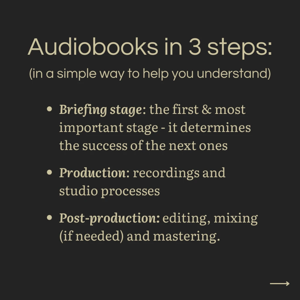 3 Steps to produce your own audiobook with high end experience