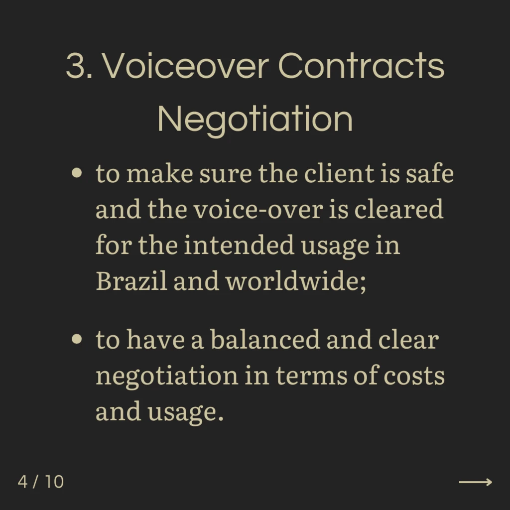 Brazilian Voiceover Contracts Negotiation for Better Terms & Costs